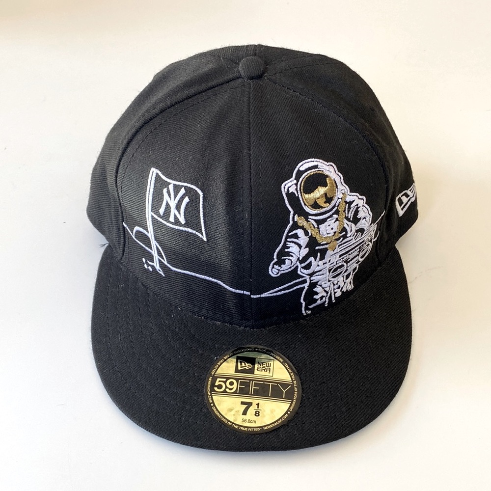 New era New York yankee astronaut black fitted cap hat 59 fifty 7 1/8